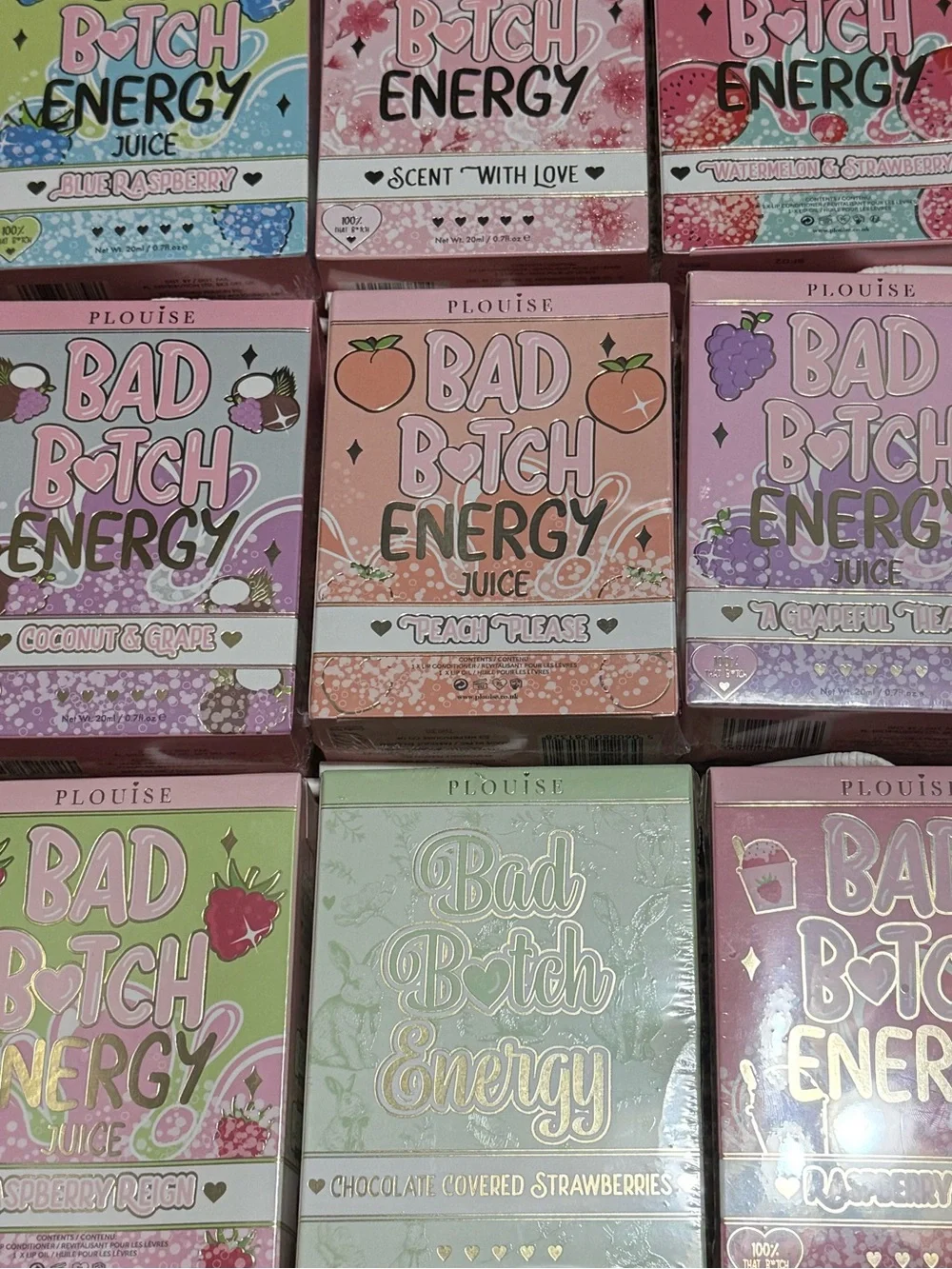 P. Louise Bad B Energy Juice Box LIP KIT. NEW IN SEALED BOX. LOT OF (9)